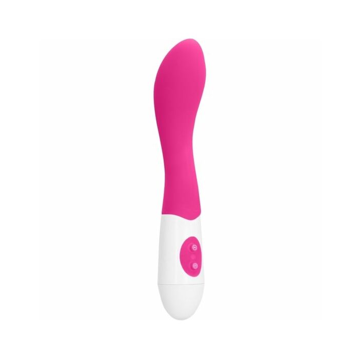 Vibratore in silicone rosa piegato