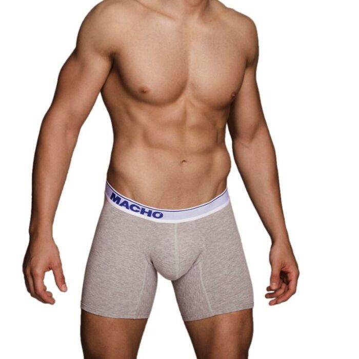 Uomo - mc087 boxer lungo grigio taglia xl