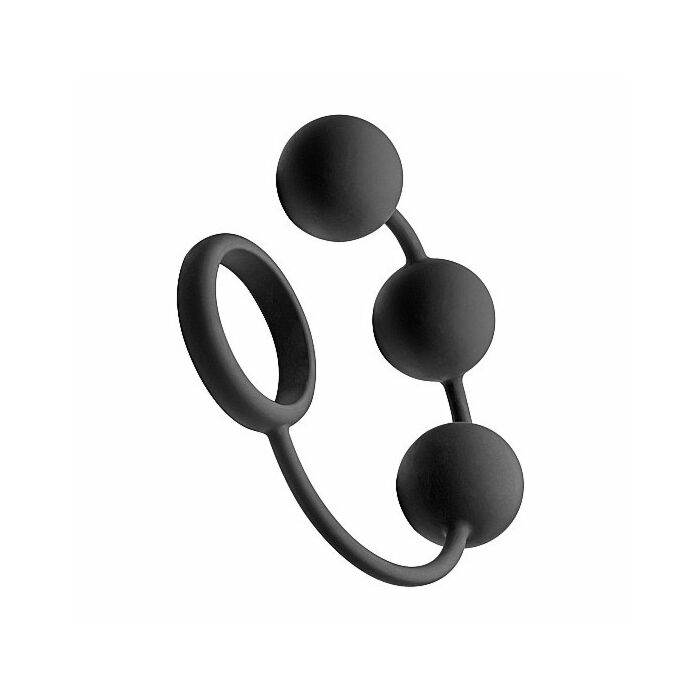 Anello in silicone con palline anali
