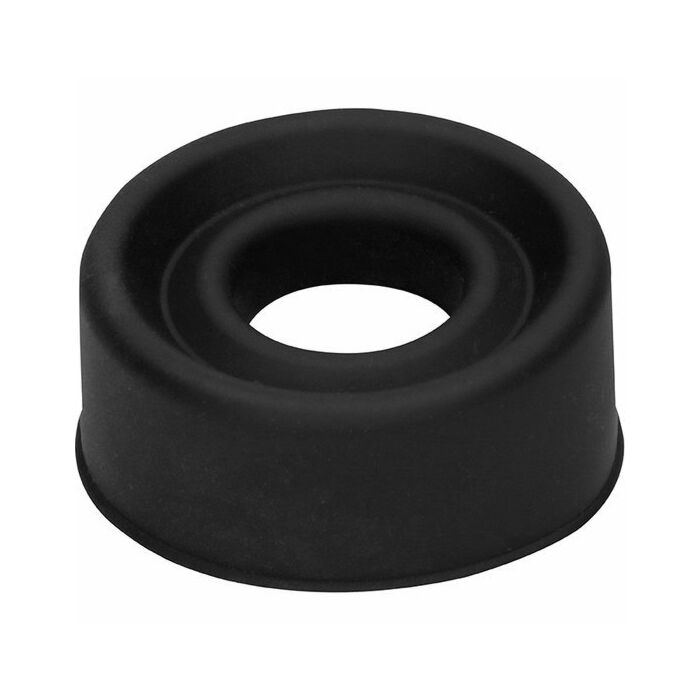 Anello in silicone nero di medio spessore