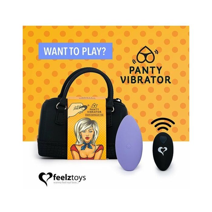 Feelztoys - mutandine vibranti con telecomando - viola