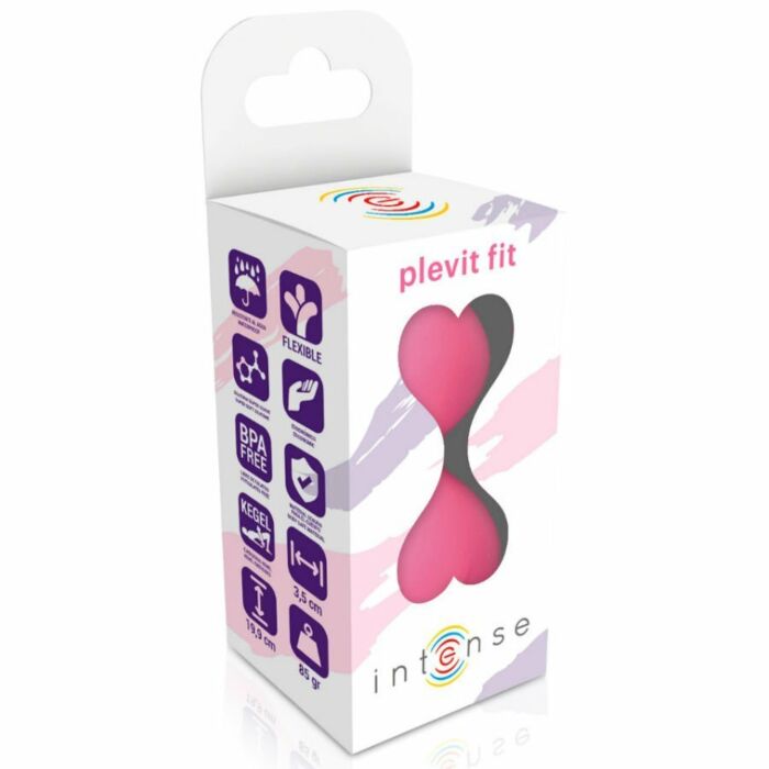 Sfere in silicone rosa con plevit intenso