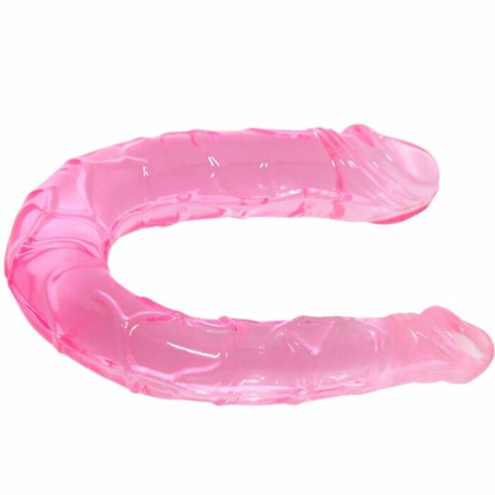 Dildo doppio doppio doppio dong rosa