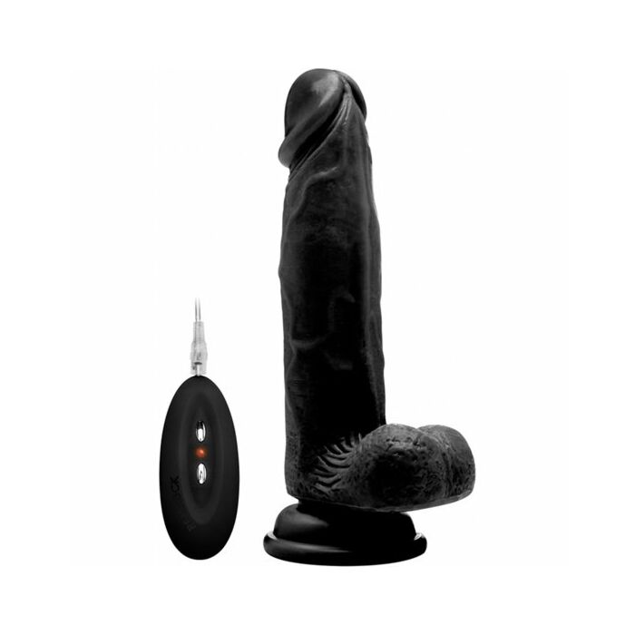 Real rock 003 vibrador 100 realistico negro 20cm