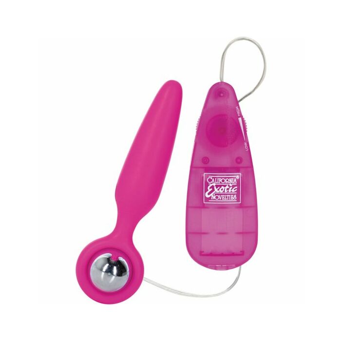 Bottino chiama bottino aliante vibratore anale rosa