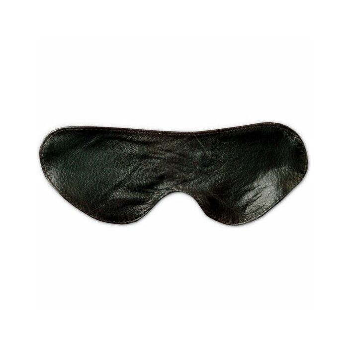 Maschera di pelle nera fantasia fetish
