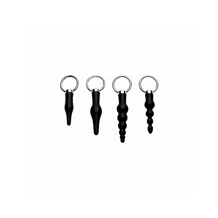 Kit 4 tappi in silicone con anello