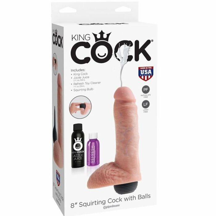 Pene Realista King Cum 20cm ->