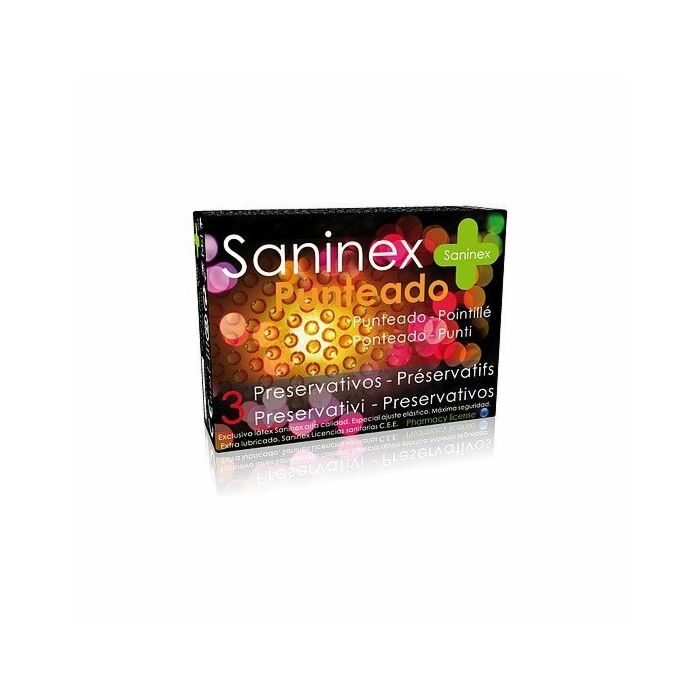 Preservativi Saninex punteggiati 3 uts