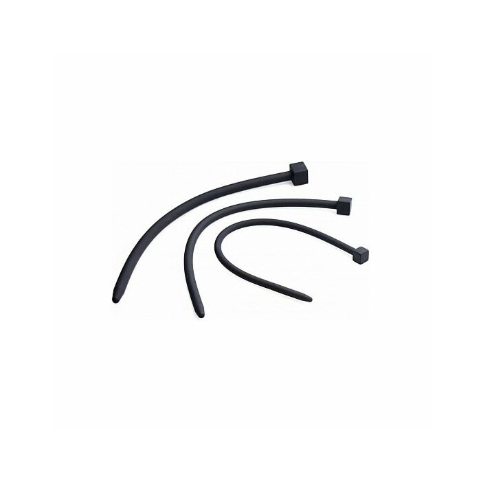 Sonde uretra in silicone deluxe imbullonate - nere