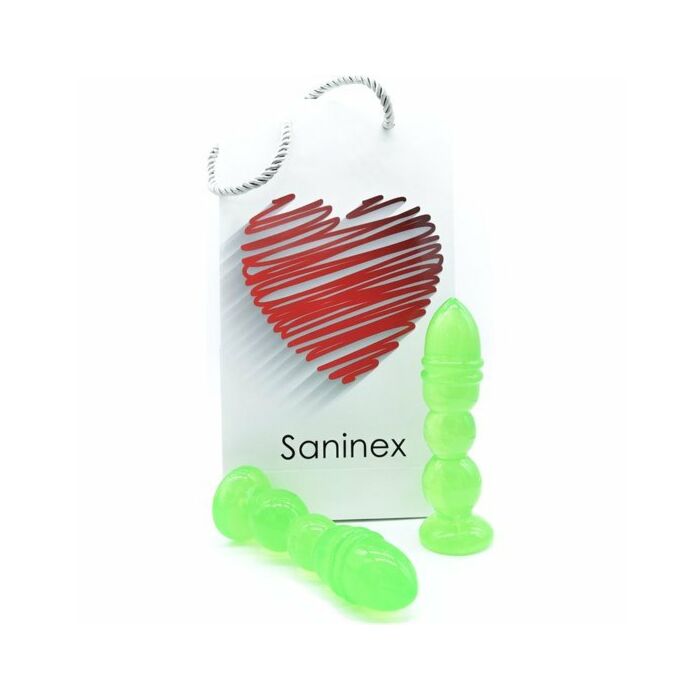 Saninex delight - plug & dildo trasparente verde