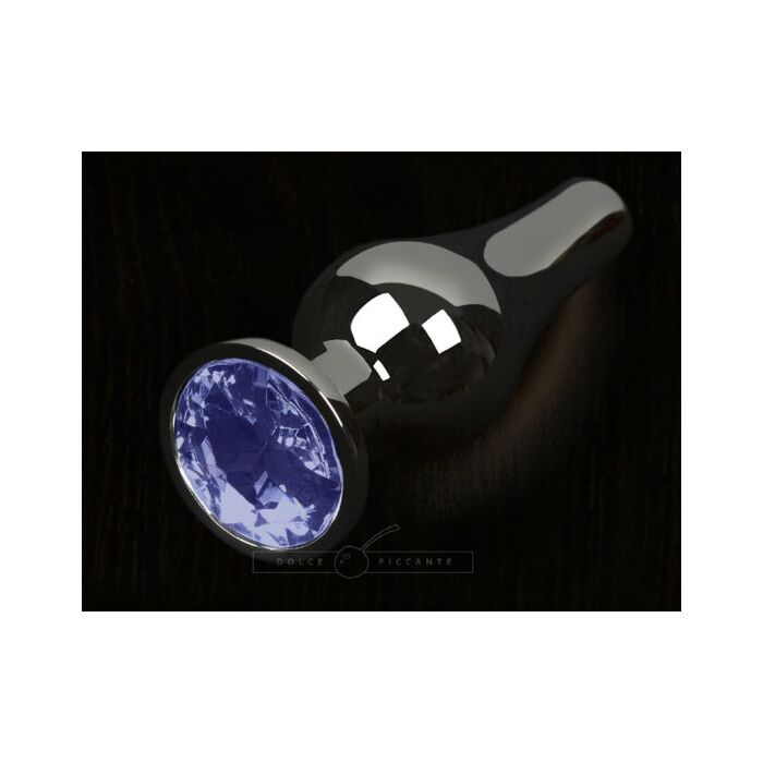 Plug metal gema azul - s