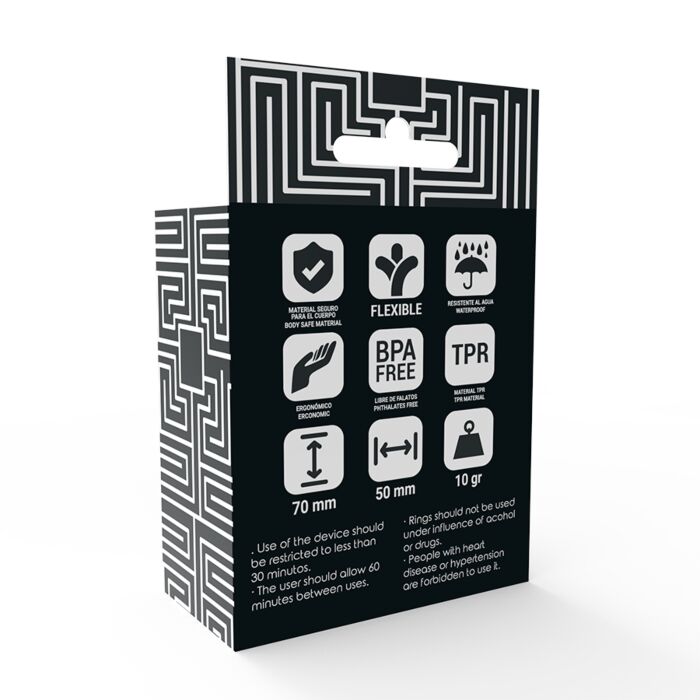 Set di anelli per pene nero potenz potenziati
