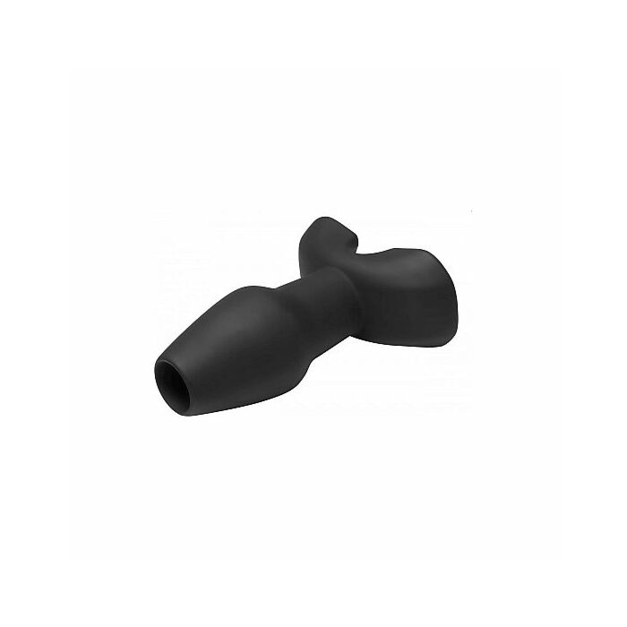 Plug anale in silicone cavo invasion - piccolo - nero