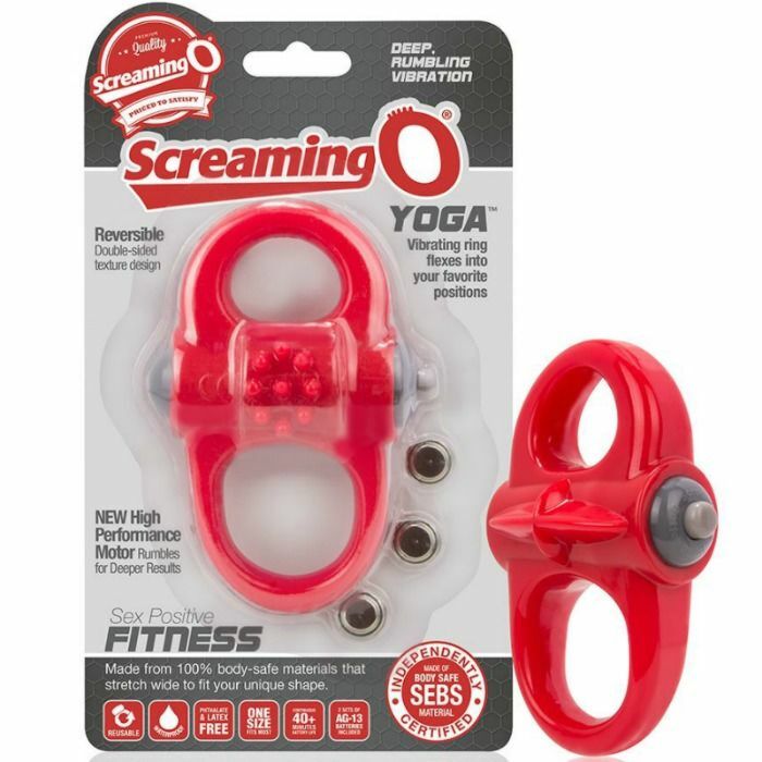 ANELLO VIBRATORE YOGA SCREAMING O ROSSO