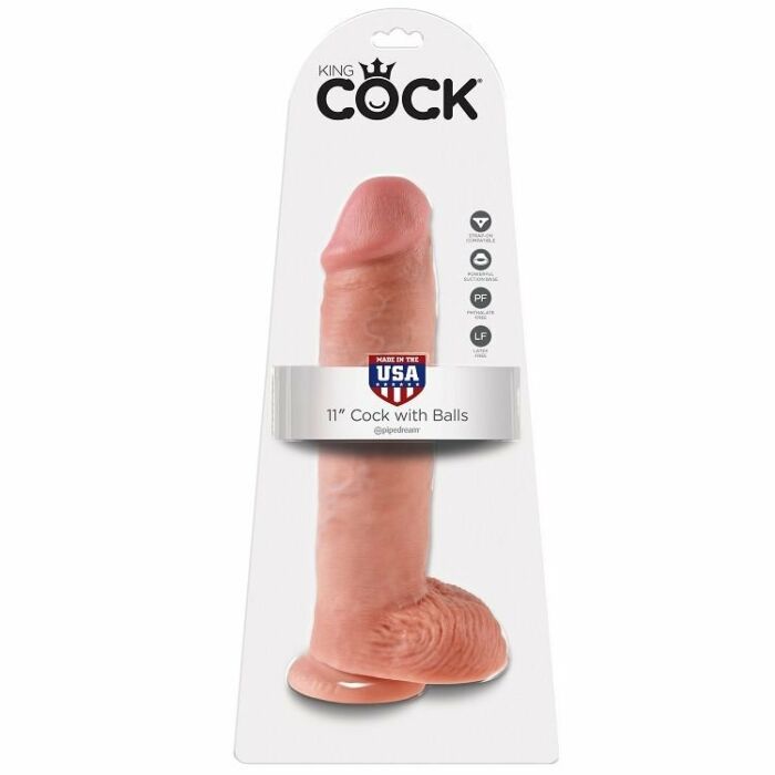 King cock pene realistico con testiculos 28 cm
