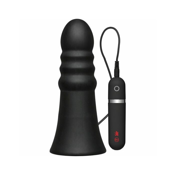 Tappo vibrante in silicone 20 cm nero