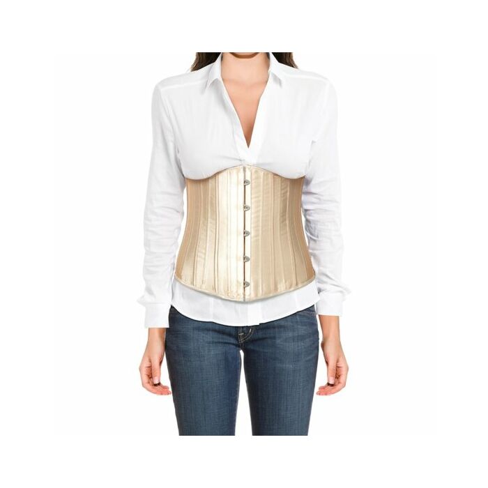 Corsetto damascato dorado