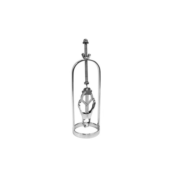 Le pinzette di metallo duro torturano i capezzoli