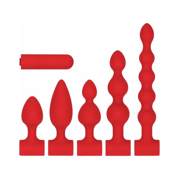 Kit silicone ricaricabile usb rosso - rosso