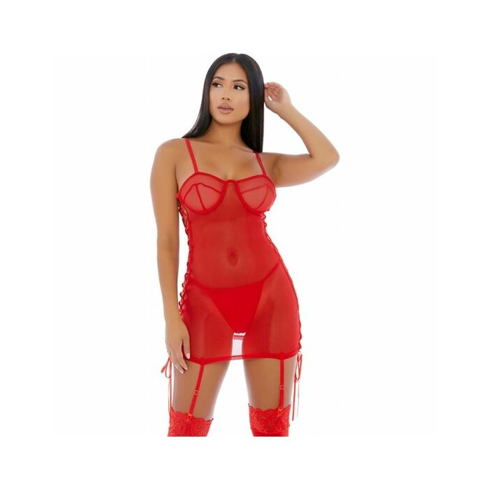 Suonalo su chemise camison rojo