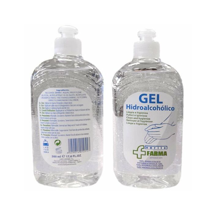 Gel idroalcolico 500 ml - nuova confezione