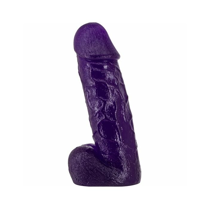 Pene realistico con testicoli - 20 cm - viola