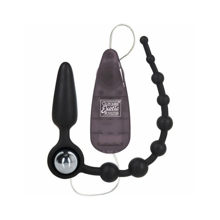 Bottino chiama bottino doppio coraggio perline anali silicone nero