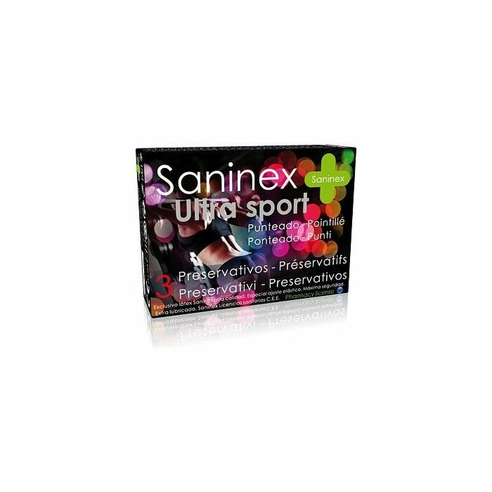 Preservativi Saninex ultra sport punteggiati 3 uts