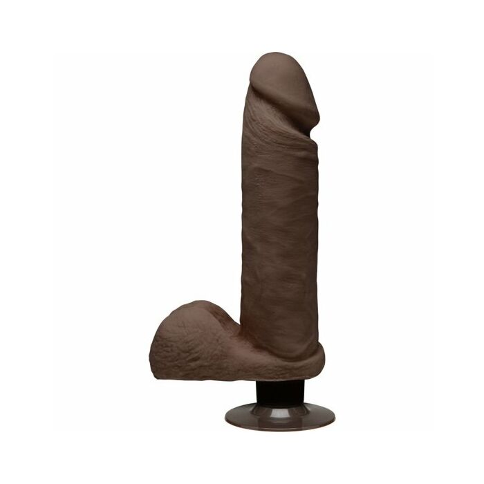 Il perfetto d pene vibrador cioccolato 20 cm