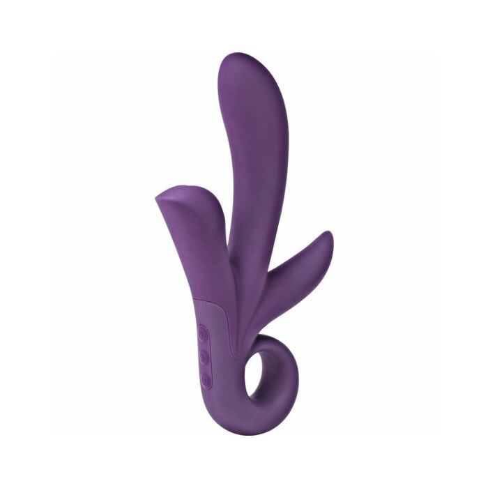 Vibratore Trinity a tripla stimolazione viola