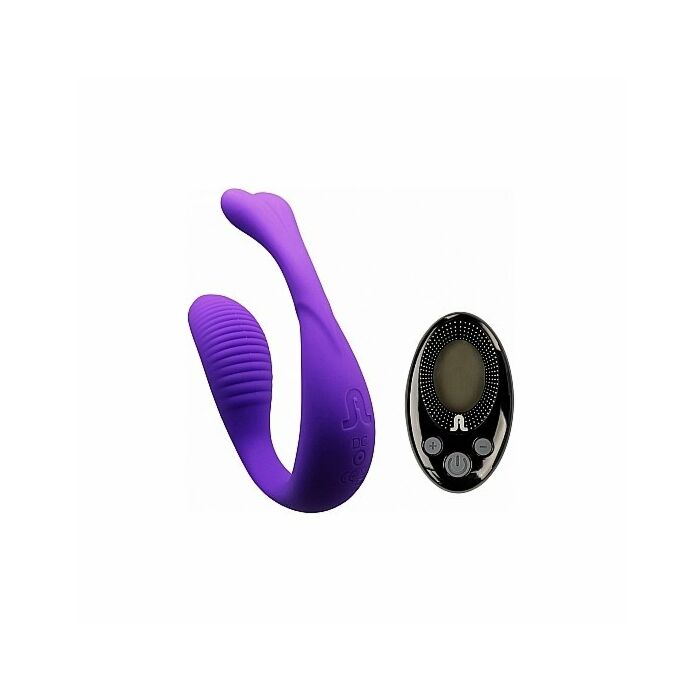 Vibratore vivavoce mini romeo con telecomando - viola