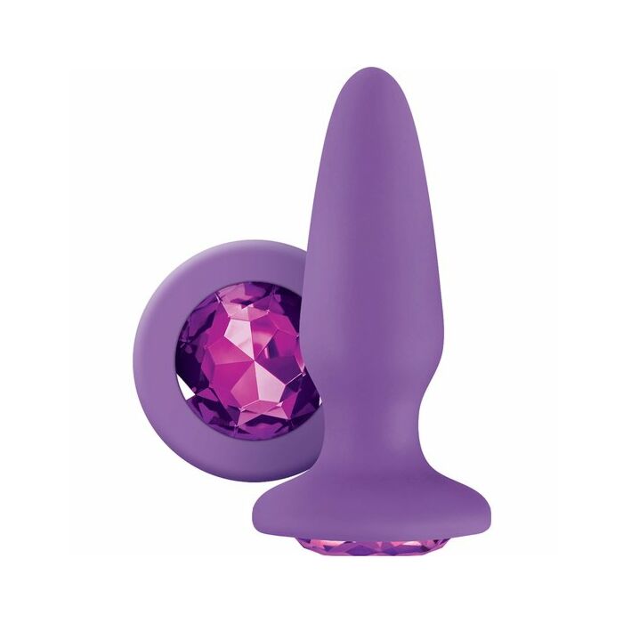 Tappo in silicone con gemma - rosa