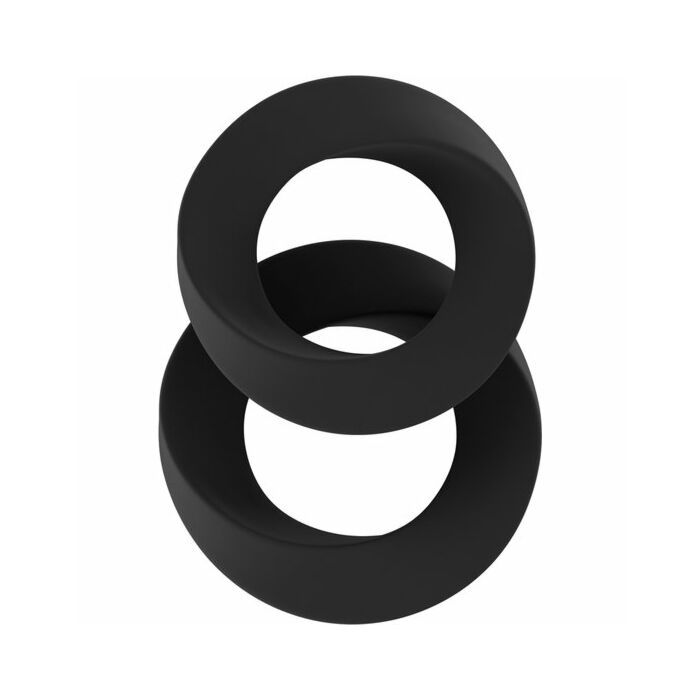 Sono n 24 set di anelli per pene in silicone nero