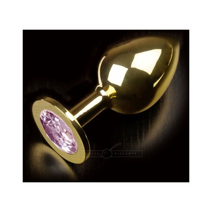 Plug anale gioielli large oro / rosa