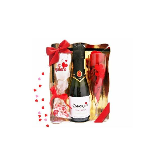 Kit erã "tico inedit cava ti amo (coriandoli cuori)