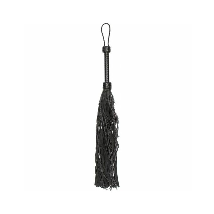 Flogger in pelle scamosciata fustigatore nero