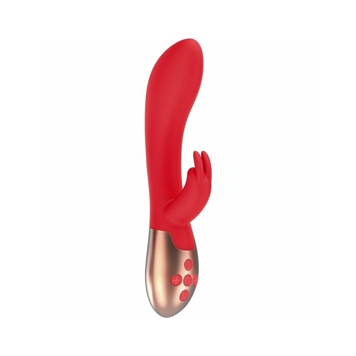 Vibrador coniglio di riscaldamento opulento - rojo