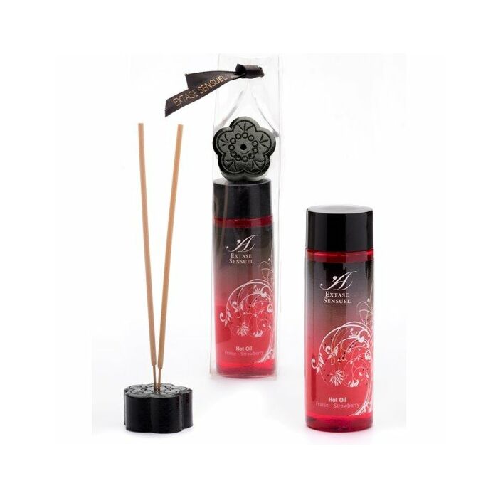 Olio Riscaldante Fragola Estatico