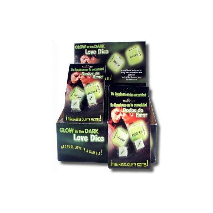 Coppia di dadi fosforescenti