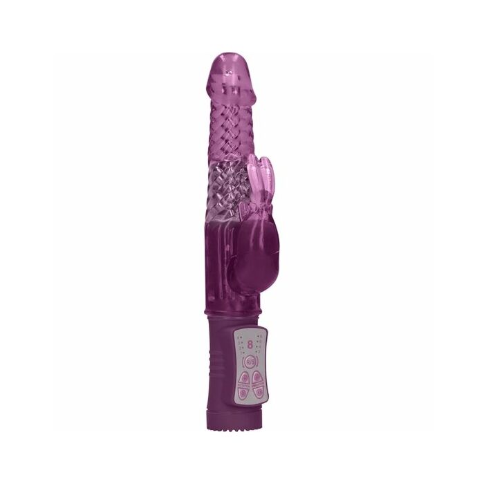 Vibratore coniglietto rotante - viola