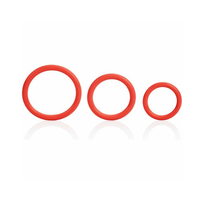 Anello Triplo Rosso Fuoco