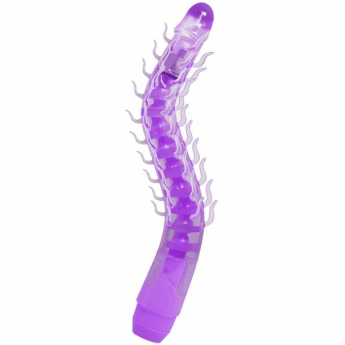 FLEXI VIBE SENSUAL SPINE PIEGHEVOLE VIBRANTE DILDO LILA 23,5 CM