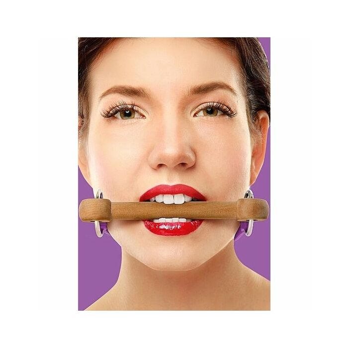 Bavaglio di legno lillà