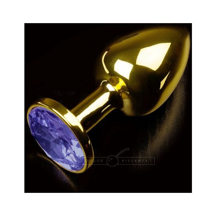 Plug anale gioielli piccolo oro / azul