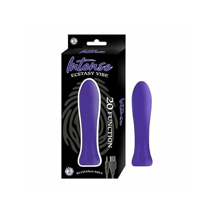 Vibratore in silicone intenso estasi - viola