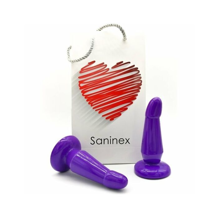 Devozione Saninex - plug & dildo con base di aspirazione - viola