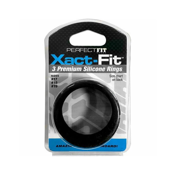 Xact fit kit 3 anelli in silicone - 4 cm, 4,5 cm e 5 cm