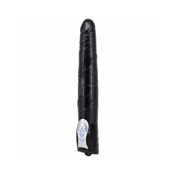 Pene lungo john con vibratore - nero
