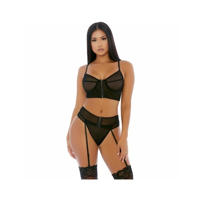 Prendi il gancio lingerie conjunto negro